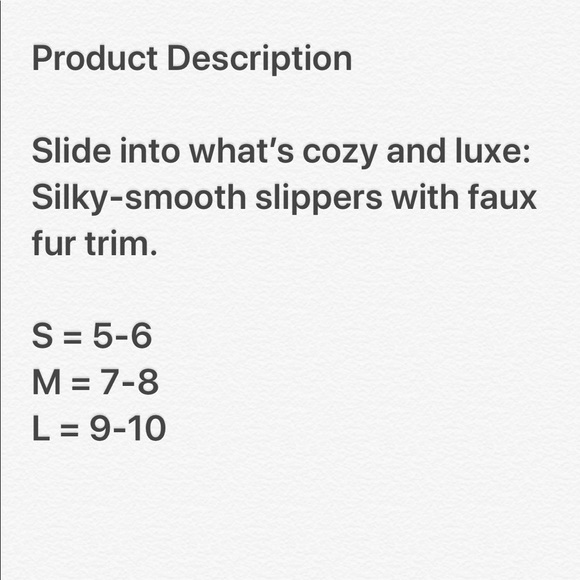 V.S. Signature Satin and Faux Fur Slippers! - Picture 4 of 5